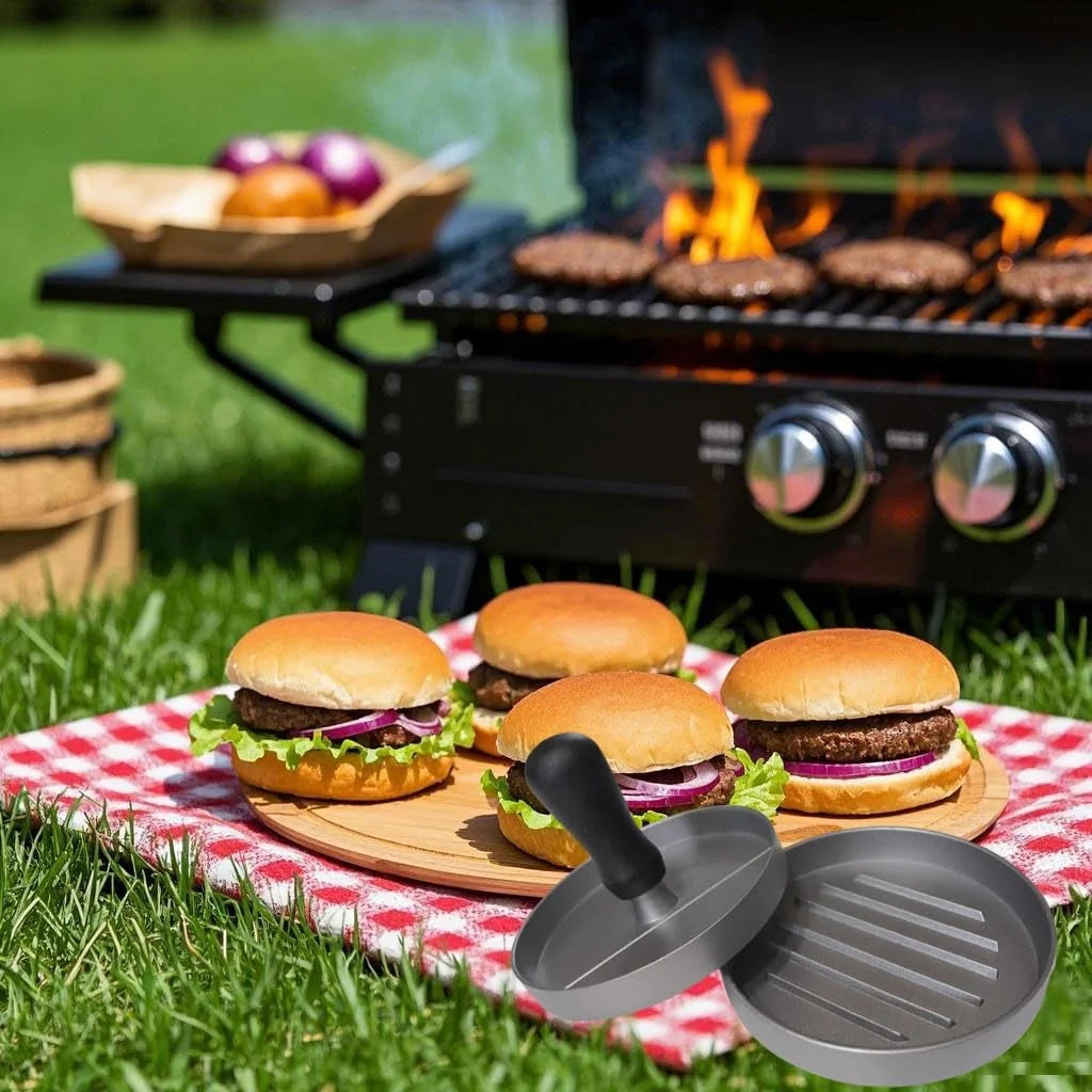 Aluminum Hamburger Patty Maker for BBQ and Grill