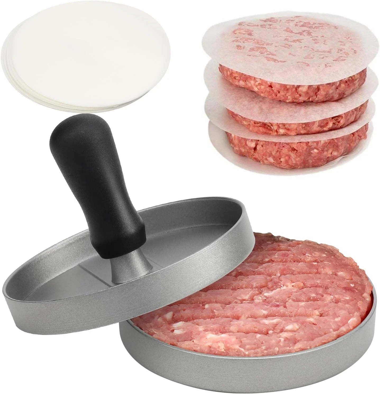 Aluminum Hamburger Patty Maker for BBQ and Grill