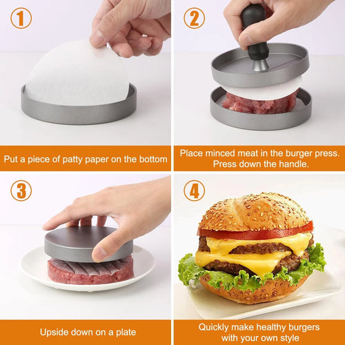 Aluminum Hamburger Patty Maker for BBQ and Grill