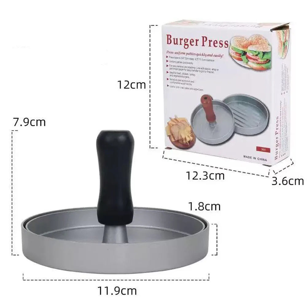 Aluminum Hamburger Patty Maker for BBQ and Grill