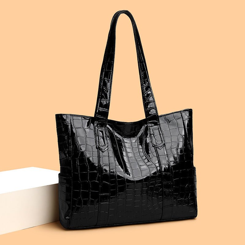 Ava Structured Croc Tote - The Stuff Dept