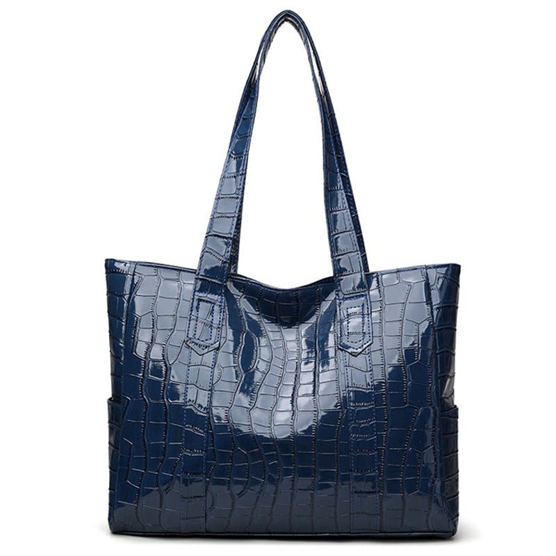 Ava Structured Croc Tote - The Stuff Dept