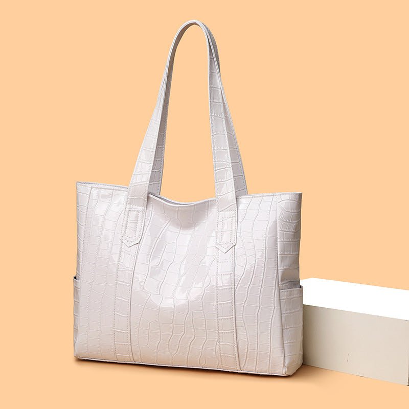 Ava Structured Croc Tote - The Stuff Dept