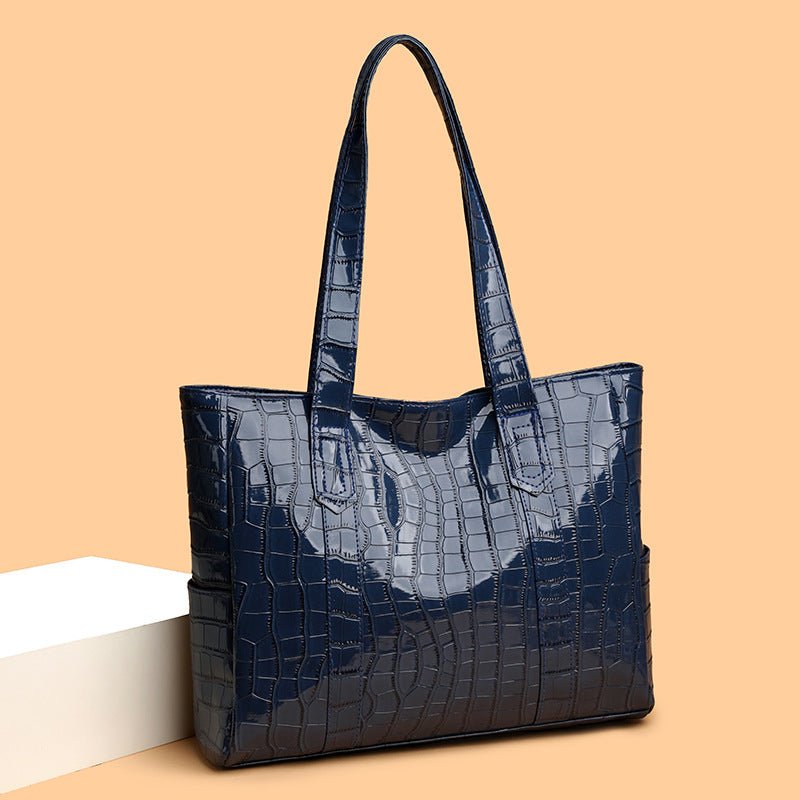 Ava Structured Croc Tote - The Stuff Dept