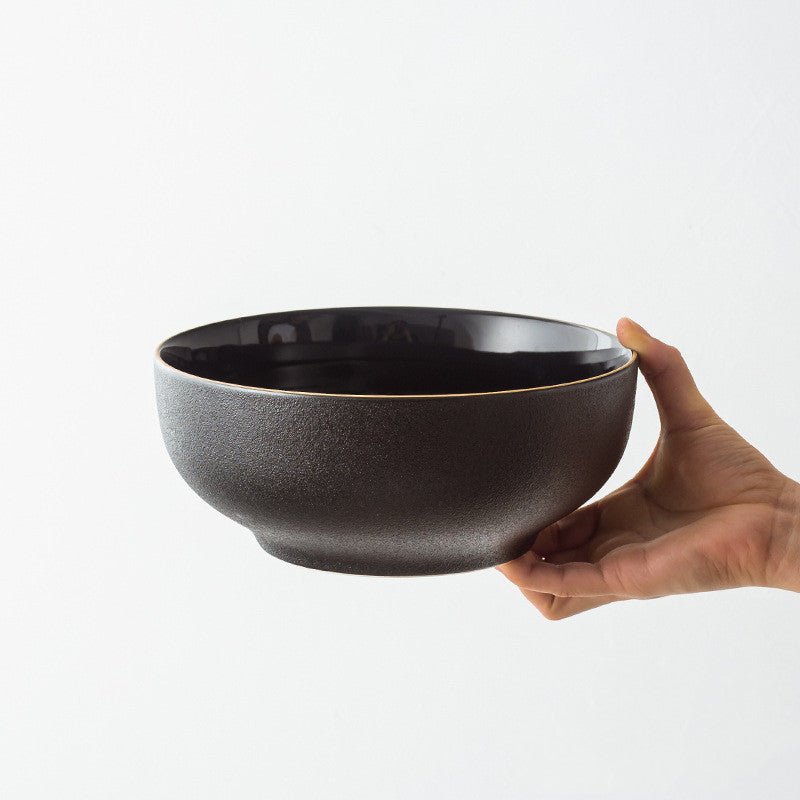 Black Ceramic Tableware Plate Bowl Fruit Plate Phnom Penh - The Stuff Dept
