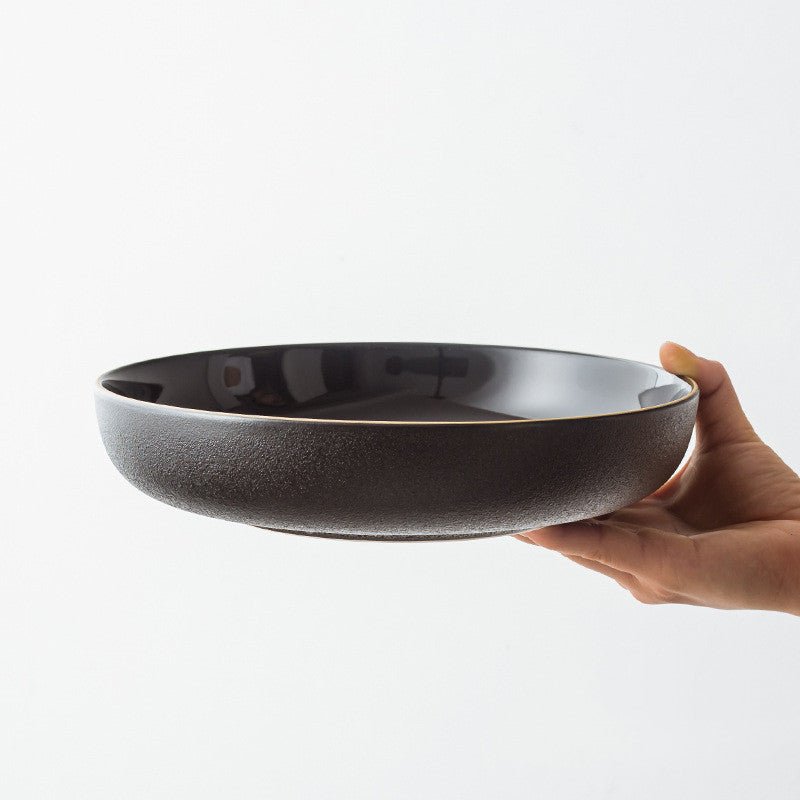 Black Ceramic Tableware Plate Bowl Fruit Plate Phnom Penh - The Stuff Dept