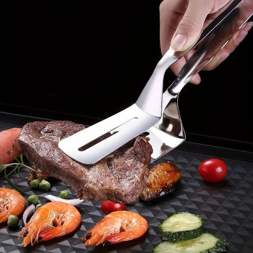 Locking Stainless Steel Kitchen Tongs - The Stuff Dept