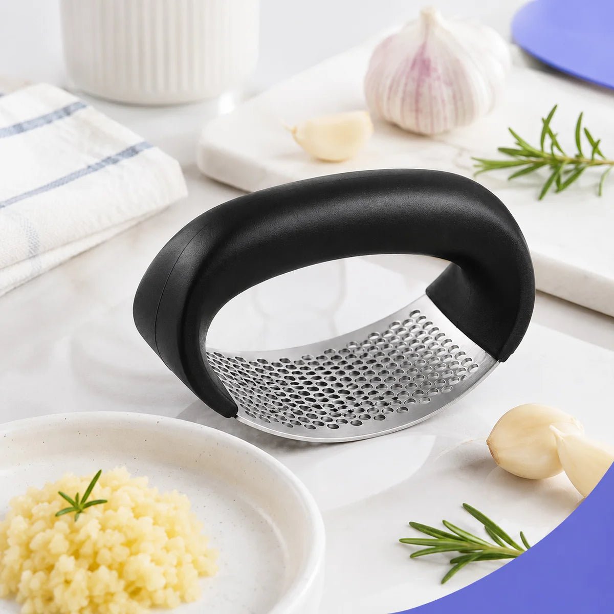 One-Touch Garlic Press & Mincer Combo - The Stuff Dept