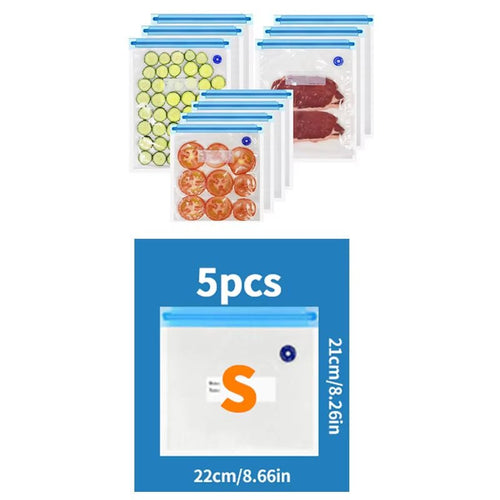 Portable Handheld Vacuum Sealer for Food Storage with 50 Vacuum Seal Bags to Prevent Cross Contamination - The Stuff Dept