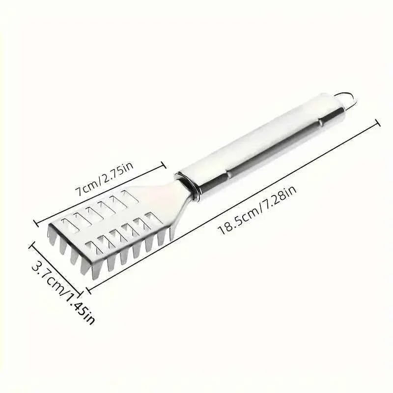 Versatile 23cm Kitchen Scraper with Non-Slip Handle for Fish, Ginger, and Vegetables - The Stuff Dept